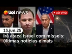 Irã ataca Israel e lança mísseis em Tel Aviv: últimas notícias; Cid na PF; caso Bolsonaro e+ ao vivo