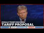 Trump discusses tariff proposal in ABC News debate