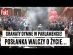 SKANDAL w serbskim parlamencie! OPOZYCJA rzucała granatami dymnymi. Posłanka walczy o życie | FAKT