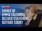 Watch live: Statements outside court as Emma Caldwell's murder suspect is charged
