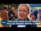 HARZ: Nackte Hippies gegen Polizisten! 