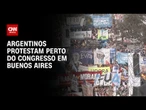 Argentina: Manifestantes pedem que parlamentares derrubem veto de Milei | CNN 360°