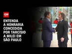 Milei visita o Palácio dos Bandeirantes e recebe honraria de Tarcísio | CNN PRIME TIME