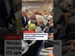 Woman dragged from county meeting while protesting ICE agreement
