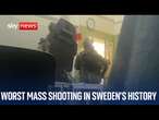 Worst mass shooting in Sweden's history as around 10 killed at adult education centre