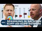 UMFRAGEN SACHSEN: AFD und CDU liefern sich kurz vor Landtagswahl spannendes Kopf-an-Kopf-Rennen