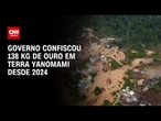 Desde março de 2024, governo apreendeu 138 quilos de ouro em Terra Yanomami | LIVE CNN