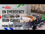 Watch live: UN Emergency Security Council meet as Middle East tensions rise between Israel and Iran