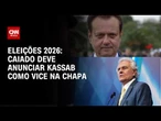 Caiado deve anunciar Kassab como vice na disputa pelo Planalto | BASTIDORES CNN