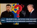 TRUMP POLTERT GEGEN SELENSKYJ: „Diktator ohne Wahlen“ der sein Land zerstört! Empörung in Europa