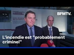 Acte de vandalisme sur le réseau SNCF: le point presse du ministre des Transports, Philippe Tabarot