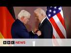 Joe Biden awarded Germany's highest honour | BBC News