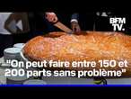 ROBIN DE BFM - Des boulangers préparent la galette des rois géante pour l'Élysée