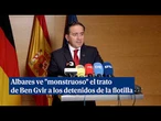Albares ve "monstruoso" el trato de Ben Gvir a los detenidos de la flotilla y exige "disculpas"