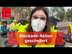 Blockade missglückt: Anti-AfD-Aktivisten nach Klebe-Aktion frustriert