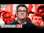 LIVE: Andy Burnham holds a victory rally in Makerfield after a historic by-election win