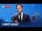 NATO chief Mark Rutte delivers remarks after meeting foreign ministers in Sweden