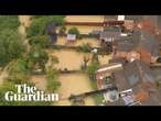 Heavy rainfall causes flooding in central and southern England