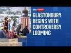 Glastonbury begins with politics and music taking the headline slot
