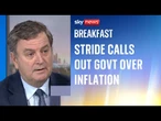 Shadow chancellor: 'Inflation is double from when we left office'