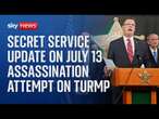 Secret Service news conference on investigation into apparent assassination attempt on Donald Trump