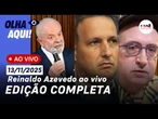 Reinaldo ao vivo: Derrite promete aprovar PL Antifacção até terça; Lula reúne ministros; Quaest e+