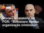 Moraes lê relatório sobre golpe em julgamento de Bolsonaro no STF; veja vídeo