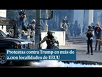 Manifestantes le gritan 'No Kings' a Trump en Los Ángeles