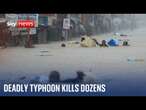 Typhoon Gaemi kills dozens, injures hundreds & sinks ships in Taiwan and Philippines