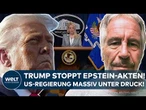USA: Epstein-Akten bringen Trump in Bedrängnis! – Im weißen Haus rumort es!