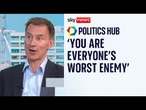 Jeremy Hunt on the Spending Review: 'You are everyone's worst enemy inside government'