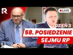 58 posiedzenie Sejmu RP dzień trzeci 29.05.2026 - Transmisja na ŻYWO z obrad Sejmu