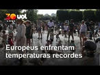 Milhões de europeus enfrentam recordes históricos temperaturas