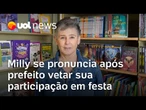 Milly Lacombe se manifesta após prefeito vetar sua participação em festa literária no interior de SP