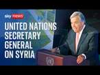 Watch live: UN Secretary General Antonio Guterres gives a news conference on Syria