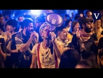 Una concentración frente al consulado de Israel en Barcelona corta la Ronda del Mig