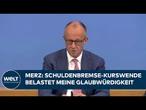 DEUTSCHLAND: Merz räumt Problem ein! Kurswechsel bei Schuldenbremse belastet Glaubwürdigkeit