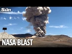 Dramatic moment NASA rocket motor EXPLODES in front of onlookers