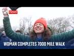 Woman who ran entire coastline of Great Britain 'extremely elated' to have finished her journey