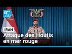 Les Houthis, alliés de l'Iran, ont visé des cargos saoudiens en mer rouge • FRANCE 24