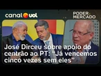 ‘É possível vencer sem eles’, diz José Dirceu sobre apoio do centrão nas eleições de 2026