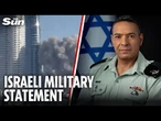 LIVE: Israeli army delivers a statement