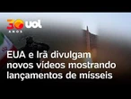 EUA voltam a atacar Irã: países divulgam vídeos de lançamentos de mísseis