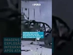 Imagens registram #explosão que matou integrante do #Hezbollah após ataque de #Israel no #Líbano