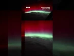 Rare red aurora seen from space. #NASA #Space #BBCNews