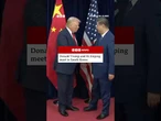 US President Donald Trump and Chinese President Xi Jinping meet in South Korea for talks. #BBCNews