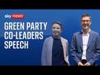 Watch live: Co-leaders of the Green Party speak at their Autumn Conference in Manchester