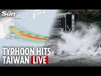 LIVE: Typhoon Podul hits Taiwan's east coast with huge waves and strong winds