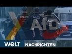 ERFURT: Supergau bei AfD-Parteitag? Polizei macht mobil! Furcht vor Krawallen bei Demo I WELT STREAM