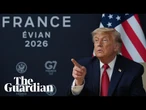 Donald Trump holds a news conference at the end of the G7 summit – watch live